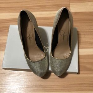 Jessica Simpson Metallic Pumps